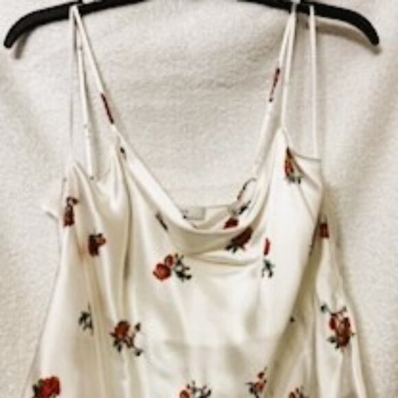 Vince by Vince Camuto 100% silk spaghetti strap top NWT Size M - Picture 1 of 11